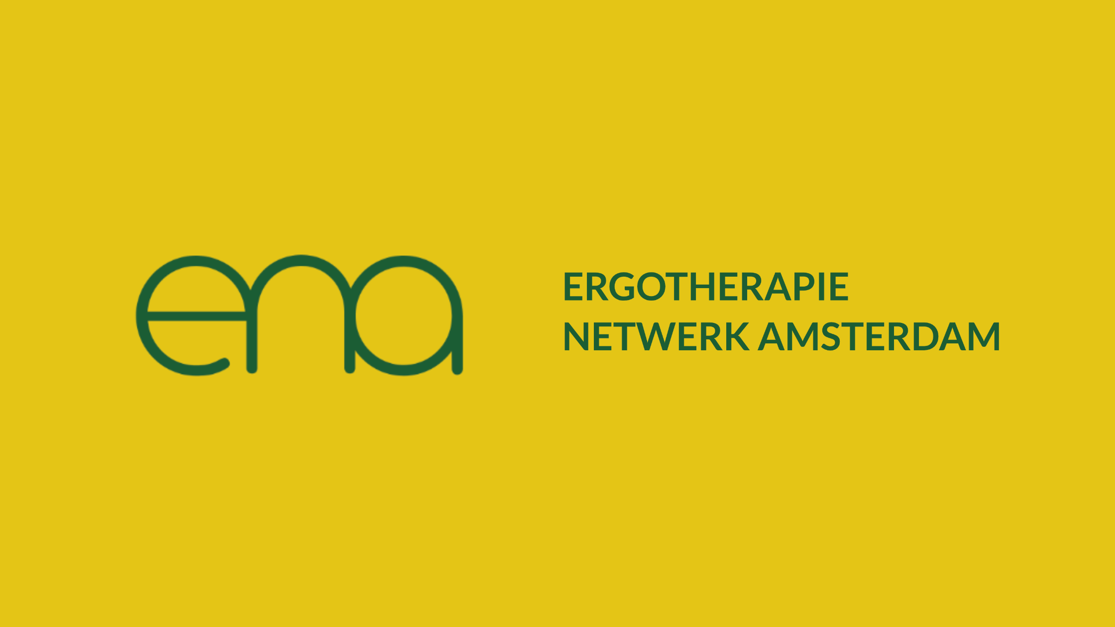 ergothErgotherapie Netwerk Amsterdam